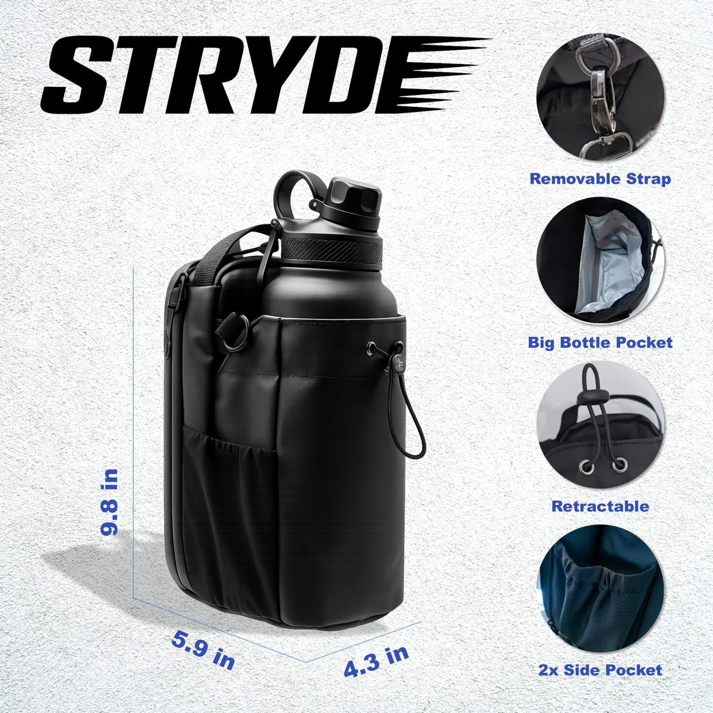 STRYDE™ Water Bottle Bag (Pink Version)